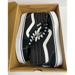 Vans Filmore Hi Suede Canvas Black White Men's Size 8.5 High Top